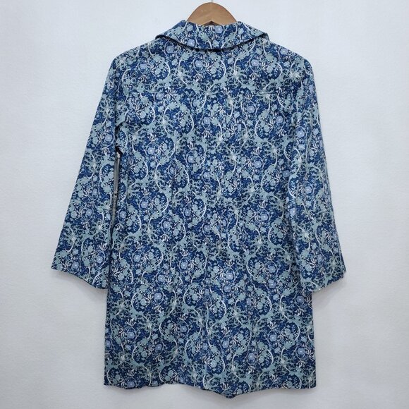 Hyacinth House Long Sleeve Blue Carrington Collared Mini Dress Size XS - Picture 8 of 16